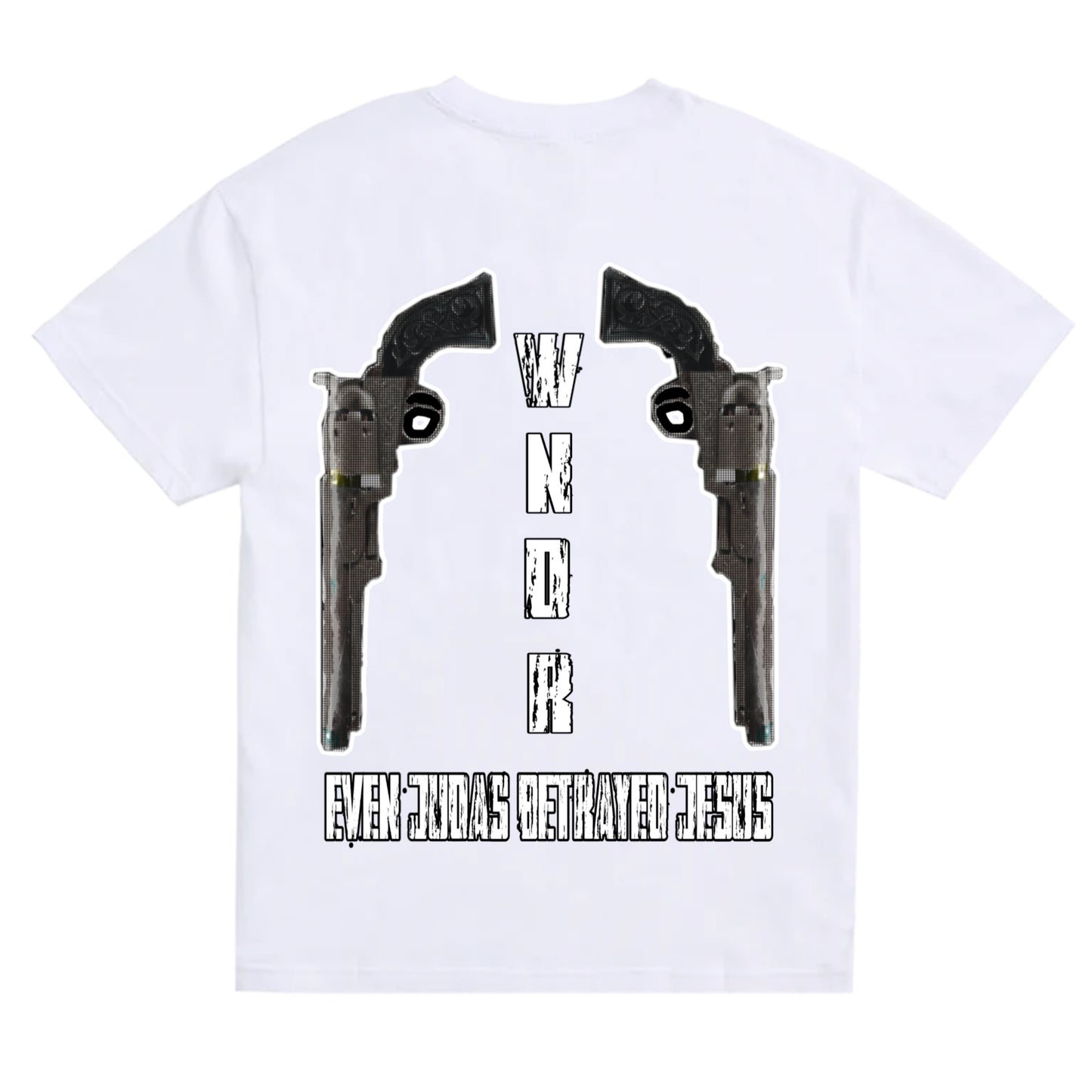 NVR TURN UR BACK- WHT TEE